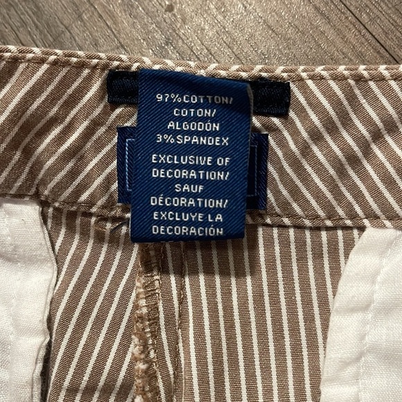 IZOD PINSTRIPE BERMUDA SHORTS (6) - Picture 6 of 7